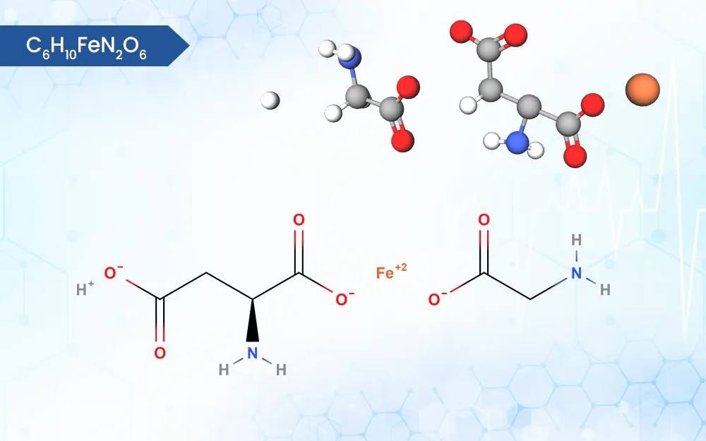 Ferrous Asparto Glycinate | C6H10FeN2O6 | Manufacturer