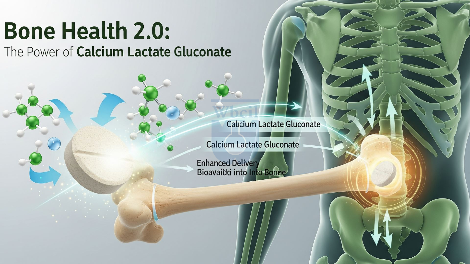 gluconato de lactato de calcio para la salud ósea