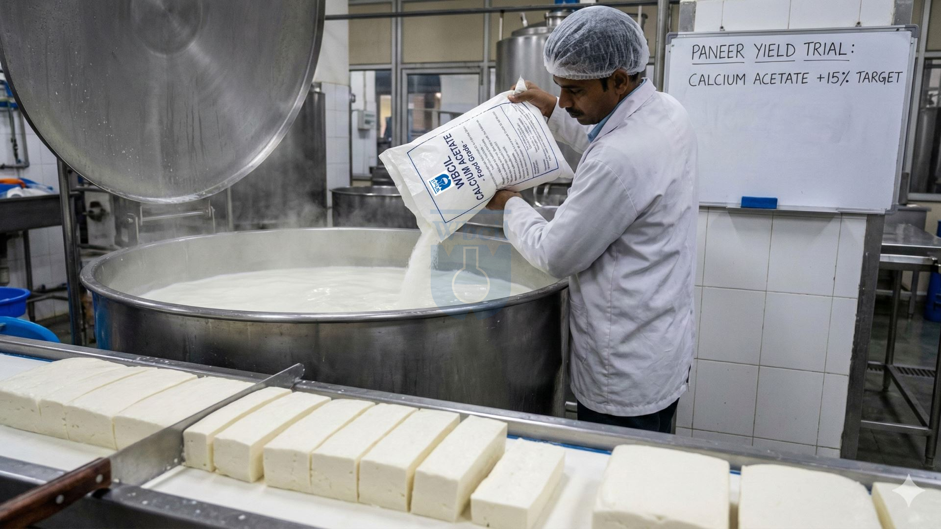 calcium acetate and paneer industry