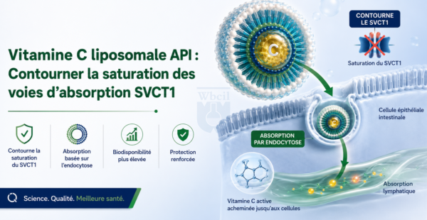 Principe actif de vitamine C liposomale contournant les voies saturables du SVCT1