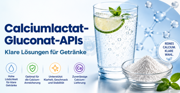 Wirkstoffe (APIs) aus Calciumlactat und Calciumgluconat