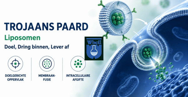 liposomen in de vorm van een Trojaans paard