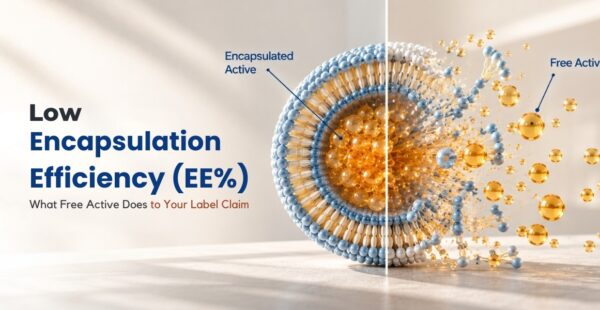low encapsulation efficiency in liposomes